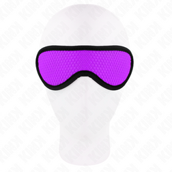 Bandeau yeux texturé écailles violet 20 cm — vue 3