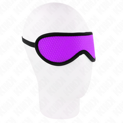 Bandeau yeux texturé écailles violet 20 cm — vue de face