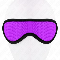 Bandeau yeux texturé écailles violet 20 cm — vue 4