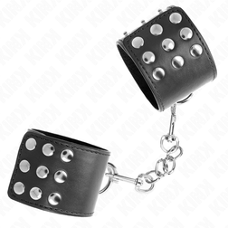 Menottes Kink noires à bouton-pression, 19–24 cm × 5,5 cm — vue 3
