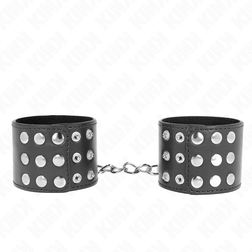 Menottes Kink noires à bouton-pression, 19–24 cm × 5,5 cm — vue 2