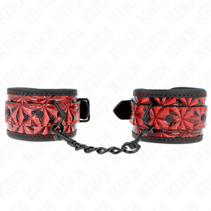 KINK APPUI POIGNETS MOTIF DIAMANT ROUGE FONCE REGLABLE 17 26 CM X 55 CM
