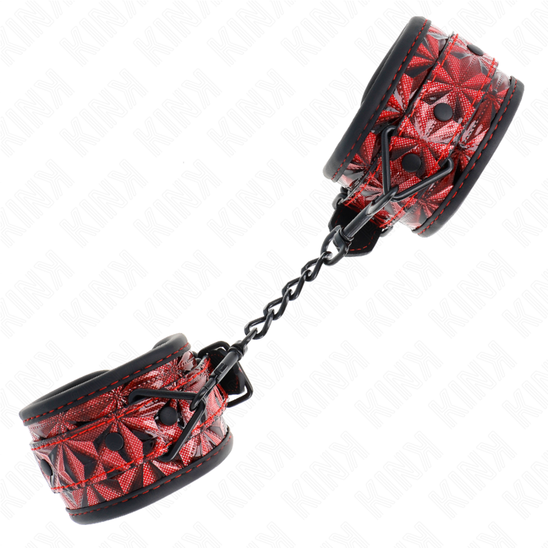KINK APPUI POIGNETS MOTIF DIAMANT ROUGE FONCE REGLABLE 17 26 CM X 55 CM