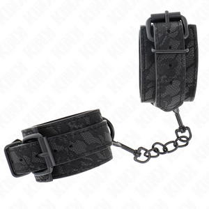 KINK POIGNETS RECOUVERTS DE DENTELLE FONCEE REGLABLE NOIR 19 26 CM