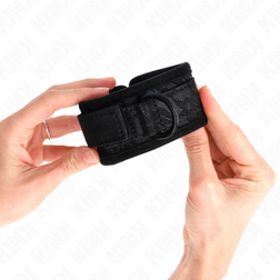 KINK POIGNETS RECOUVERTS DE DENTELLE FONCEE NEOPRENE AJUSTABLE NOIR 20 29 CM X 5 CM