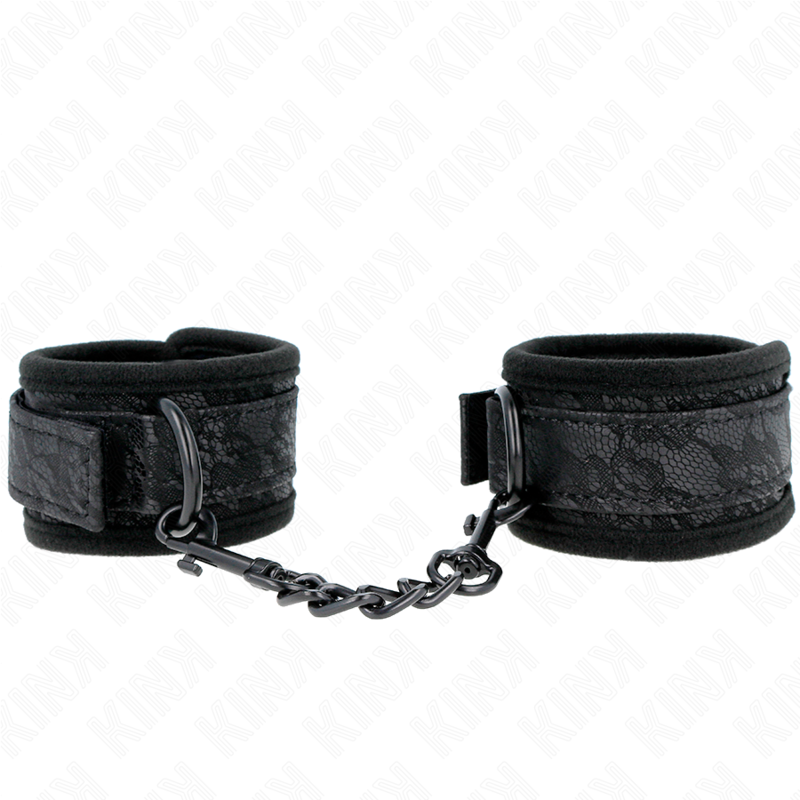 KINK POIGNETS RECOUVERTS DE DENTELLE FONCEE NEOPRENE AJUSTABLE NOIR 20 29 CM X 5 CM