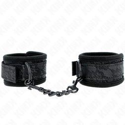 KINK POIGNETS RECOUVERTS DE DENTELLE FONCEE NEOPRENE AJUSTABLE NOIR 20 29 CM X 5 CM
