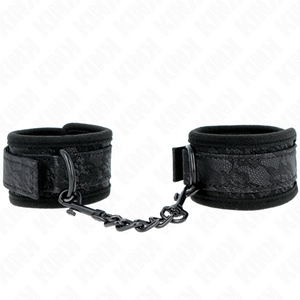 KINK POIGNETS RECOUVERTS DE DENTELLE FONCEE NEOPRENE AJUSTABLE NOIR 20 29 CM X 5 CM