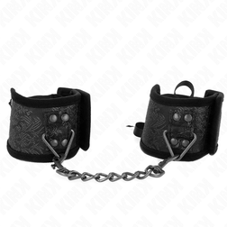 Menottes poignets bondage motif dentelle noir — Scandal — vue 2