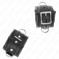 Menottes poignets bondage doublure fourrure noire — vue 3