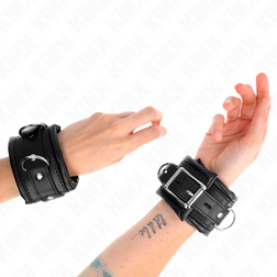 Menottes poignets bondage doublure fourrure noire