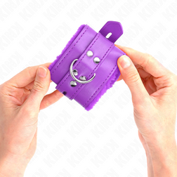 Menottes faux cuir violet — Wrist Restraint — vue 4