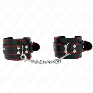 KINK APPUI POIGNETS NOIR AVEC DOUBLURE ROUGE REGLABLE 20 28 CM X 55 CM