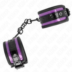 Menottes poignets néoprène violet bordure noire — Wrist Restraint — vue 3