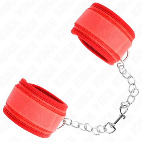 KINK ATTENTES POIGNETS EN NEOPRENE ROUGE 42 X 5 CM