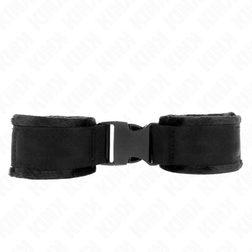 Menottes poignets bondage nylon rouge clip ceinture — image 2