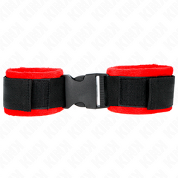 Menottes poignets bondage nylon noir clip ceinture — image 2