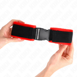 Menottes poignets bondage nylon noir clip ceinture — image 4