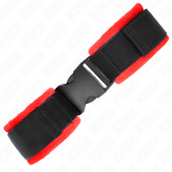 Menottes poignets bondage nylon noir clip ceinture — image 3