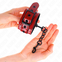 KINK POIGNETS ROUGE FONCE 23 X 5 CM