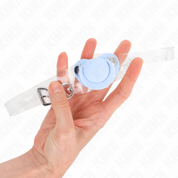 KINK GAG EN FORME DE SUCETTE BLEU CLAIR 55 x 4 CM AJUSTABLE 43 60 CM