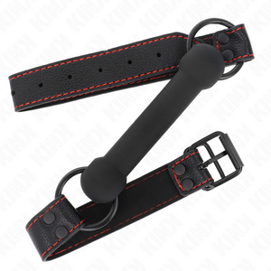 KINK BONE BAG AVEC SANGLE EN CUIR NOIR AJUSTABLE 41 57 CM