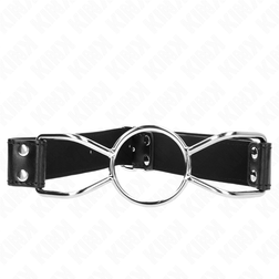 Bdsm Bâillon araignée métallique sangle noire L pour ton plaisir