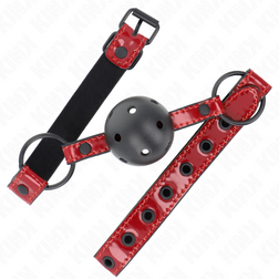 KINK BOULE EN CUIR BRILLANT 4,5 CM BAG 635 X 2 CM AJUSTABLE 41 X 59 CM