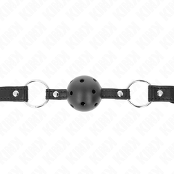 KINK BOULE NOIRE CREUSE DURE 45 CM GAG MODELE 1 635 X 2 CM