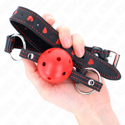 Vue sous un autre angle de l'accessoire Bâillon boule 4,