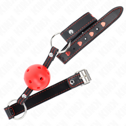 Vue de profil de l'accessoire Bâillon boule 4,