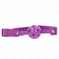 Bdsm respirante sangle violette 4,5 cm
