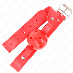 Gros plan sur la texture de l'accessoire Bâillon boule 4,