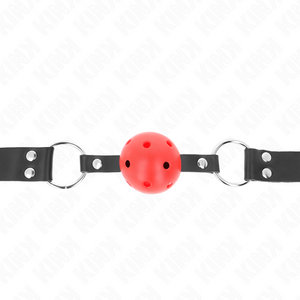 KINK BALLE RESPIRANTE 4 CM BAG AVEC DOUBLE RIVET ROUGE 625 x 25 CM AJUSTABLE 42 58 CM
