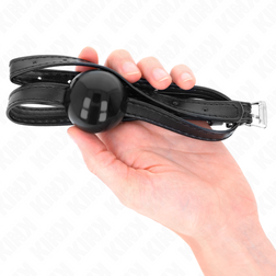 Bâillon boule noire discrète 4 cm — Simplicity — vue 2