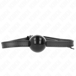 Bâillon boule noire discrète 4 cm — Simplicity