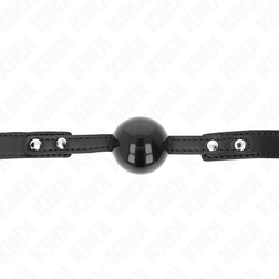 Bâillon boule souple noire 4 cm — Soft M3 — vue 4