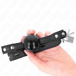 Bâillon boule souple noire 4 cm — Soft M3 — vue 2