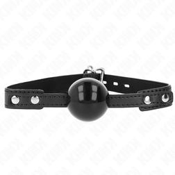 Bâillon boule souple noire 4 cm — Soft M3