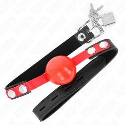 Bâillon boule souple 4 cm, sangle réglable 37-52 cm — vue 3