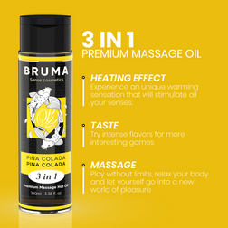 Huile de massage chauffante 3-en-1 100 ml Piña Colada