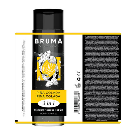 Huile de massage chauffante 3-en-1 100 ml Piña Colada — vue détaillée