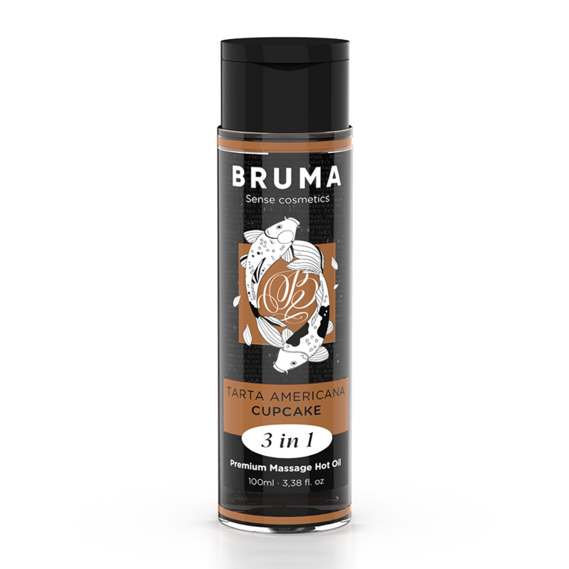 Huile de massage chauffante 3-en-1 saveur cupcake 100 ml · Bruma · Massage