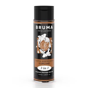 Huile de massage chauffante 3-en-1 saveur cupcake 100 ml · Bruma · Massage