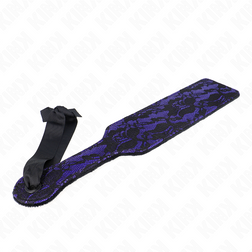 Paddle fessée violette dentelle noire 37 cm — vue 5