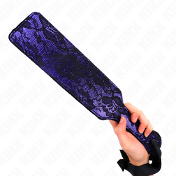Paddle fessée violette dentelle noire 37 cm