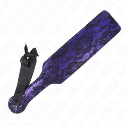 Paddle fessée violette dentelle noire 37 cm — vue 2