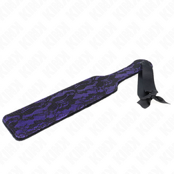 Paddle fessée violette dentelle noire 37 cm — vue 4