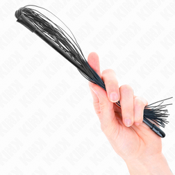 Fouet en silicone à fines lanières noires 60 cm — vue 3