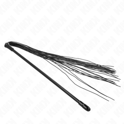 Fouet en silicone à fines lanières noires 60 cm — vue 5